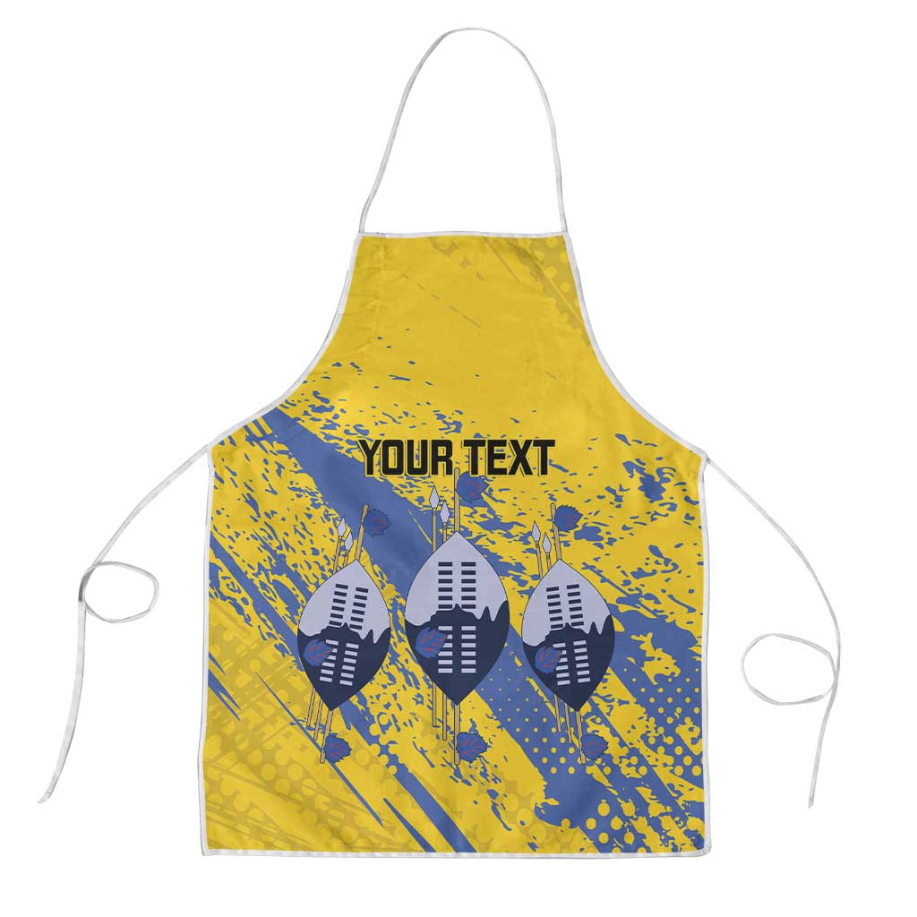 Eswatini Football Custom Apron Sihlangu Semnikati Yellow - Wonder Print Shop