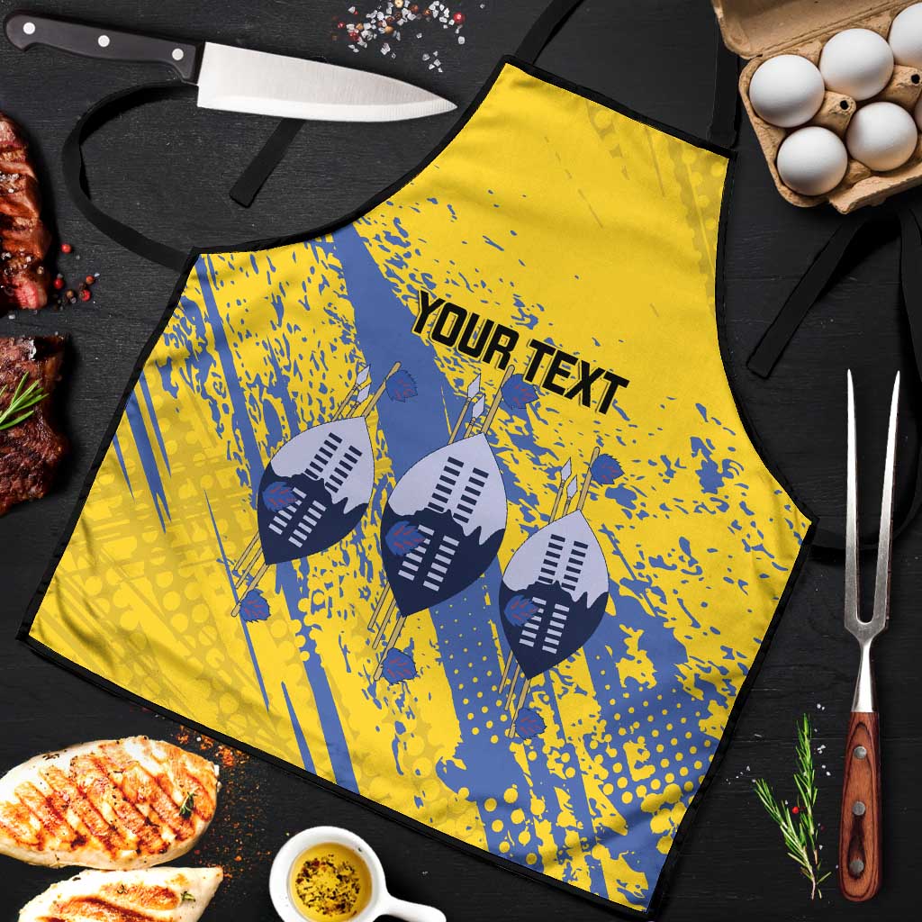 Eswatini Football Custom Apron Sihlangu Semnikati Yellow - Wonder Print Shop