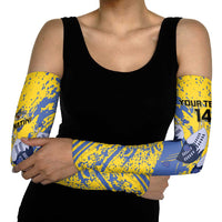 Eswatini Football Custom Arm Sleeves Sihlangu Semnikati Yellow - Wonder Print Shop