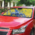 Eswatini Football Custom Auto Sun Shade Sihlangu Semnikati Yellow - Wonder Print Shop