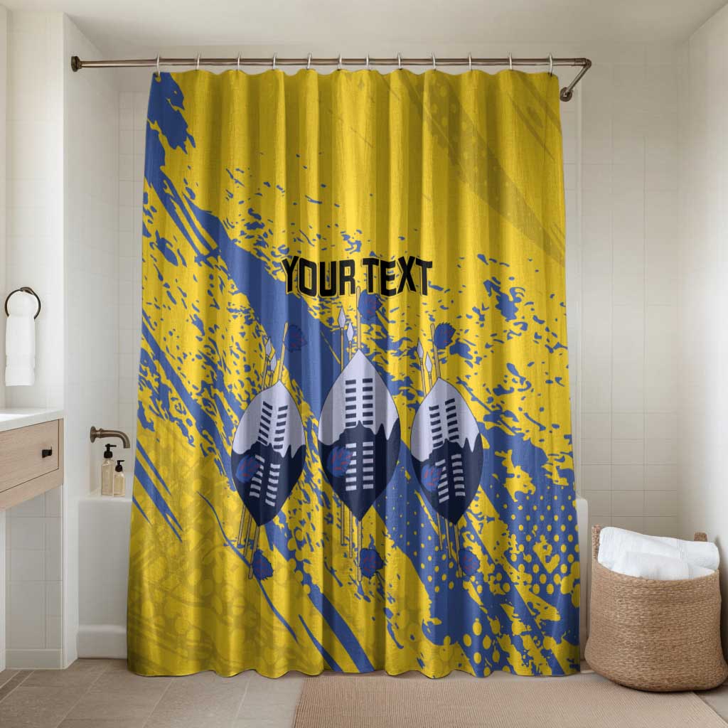 Eswatini Football Custom Bathroom Set Sihlangu Semnikati Yellow - Wonder Print Shop