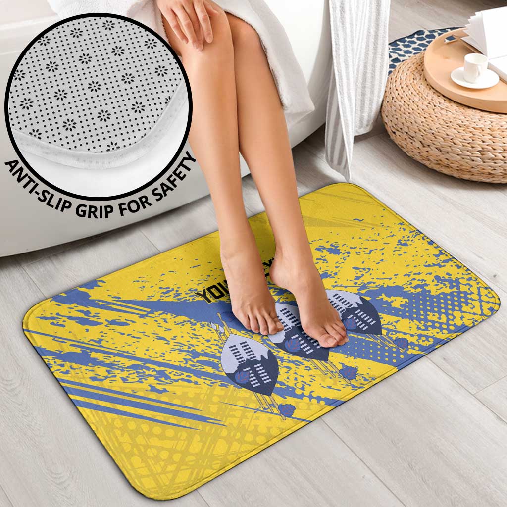 Eswatini Football Custom Bathroom Set Sihlangu Semnikati Yellow - Wonder Print Shop