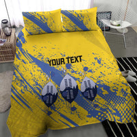 Eswatini Football Custom Bedding Set Sihlangu Semnikati Yellow - Wonder Print Shop