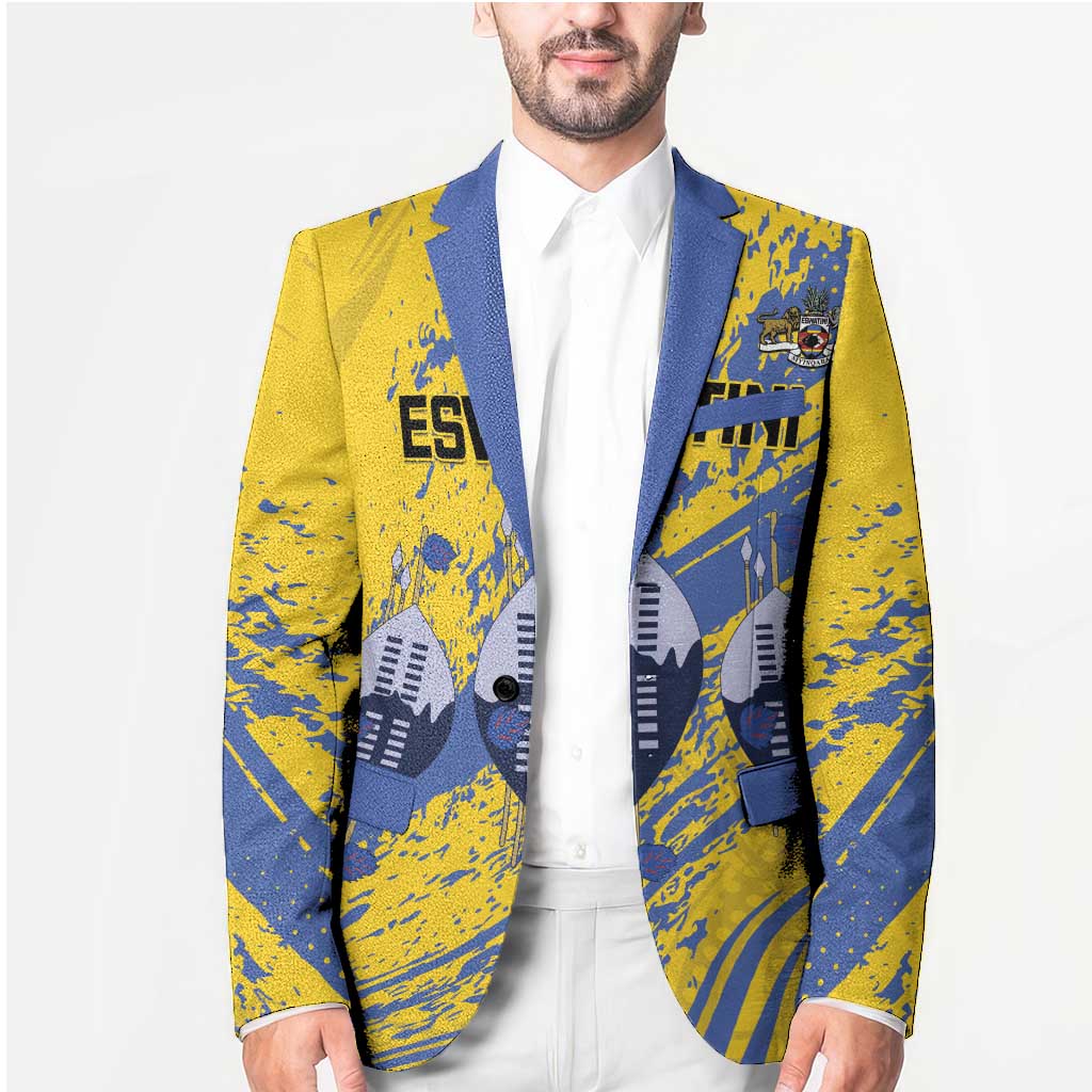 Eswatini Football Custom Blazer Sihlangu Semnikati Yellow - Wonder Print Shop