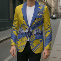 Eswatini Football Custom Blazer Sihlangu Semnikati Yellow - Wonder Print Shop