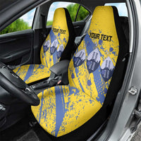 Eswatini Football Custom Car Seat Cover Sihlangu Semnikati Yellow - Wonder Print Shop