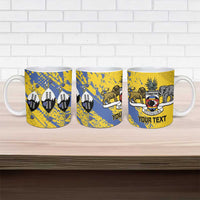 Eswatini Football Custom Ceramic Mug Sihlangu Semnikati Yellow - Wonder Print Shop