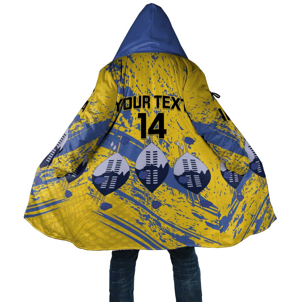 Eswatini Football Custom Cloak Sihlangu Semnikati Yellow - Wonder Print Shop