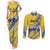 Eswatini Football Custom Couples Matching Tank Maxi Dress and Long Sleeve Button Shirt Sihlangu Semnikati Yellow - Wonder Print Shop