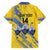 Eswatini Football Custom Family Matching Short Sleeve Bodycon Dress and Hawaiian Shirt Sihlangu Semnikati Yellow - Wonder Print Shop
