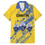 Eswatini Football Custom Family Matching Tank Maxi Dress and Hawaiian Shirt Sihlangu Semnikati Yellow - Wonder Print Shop