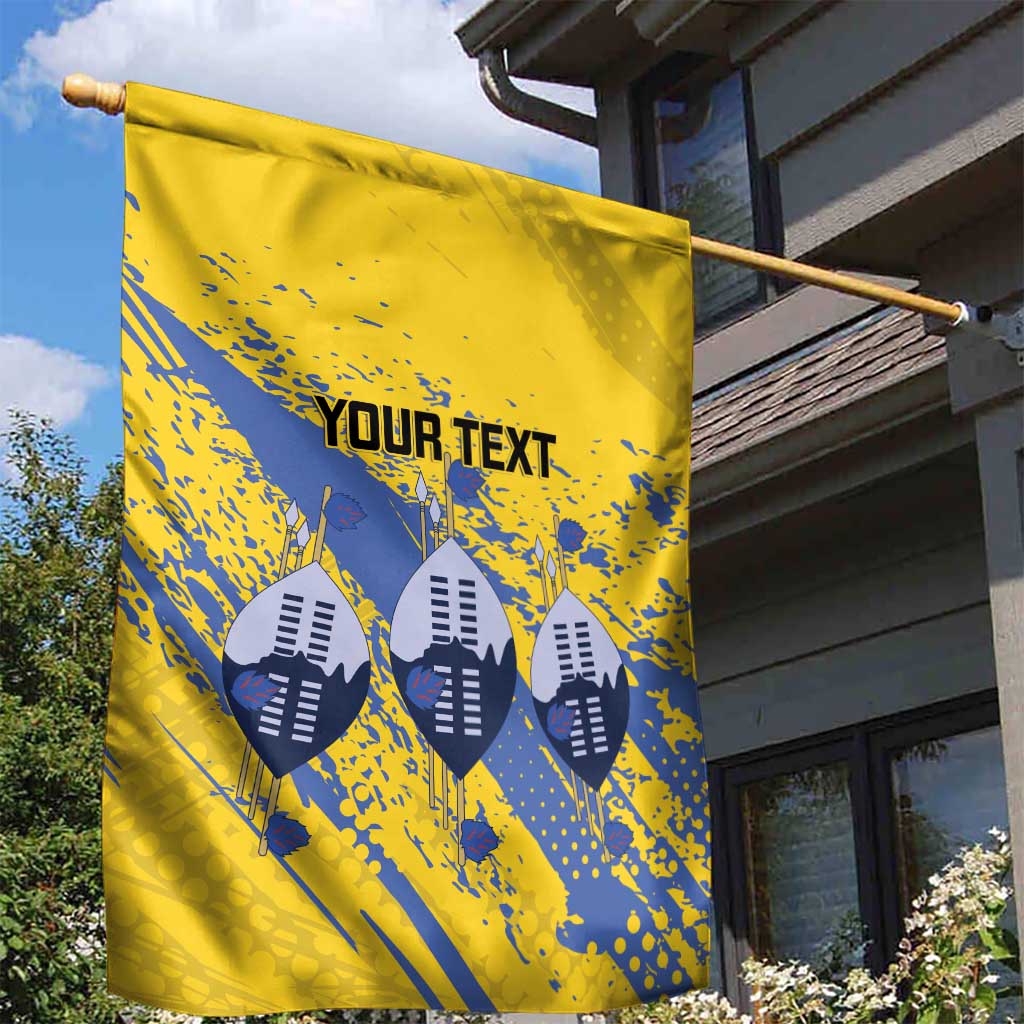 Eswatini Football Custom Garden Flag Sihlangu Semnikati Yellow - Wonder Print Shop