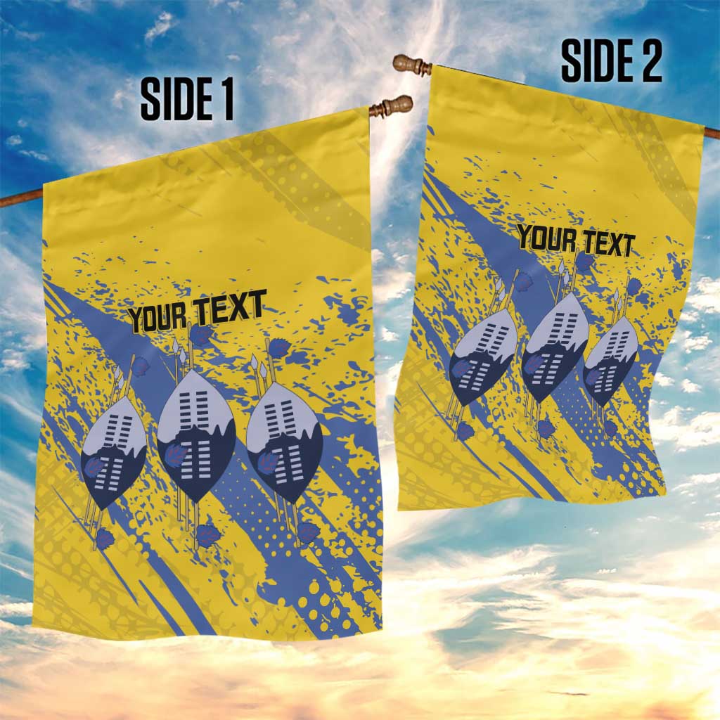 Eswatini Football Custom Garden Flag Sihlangu Semnikati Yellow - Wonder Print Shop