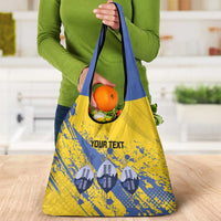 Eswatini Football Custom Grocery Bag Sihlangu Semnikati Yellow - Wonder Print Shop