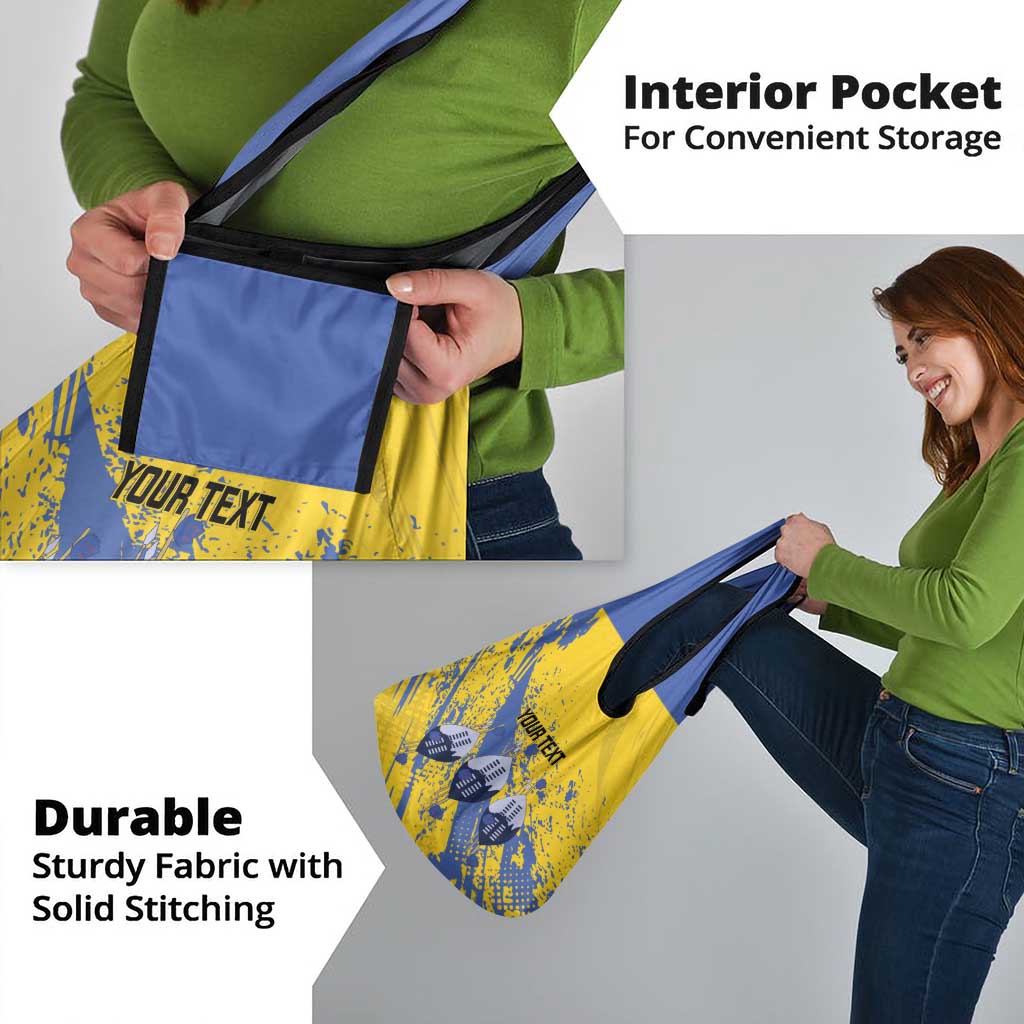 Eswatini Football Custom Grocery Bag Sihlangu Semnikati Yellow - Wonder Print Shop