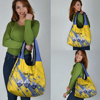 Eswatini Football Custom Grocery Bag Sihlangu Semnikati Yellow - Wonder Print Shop