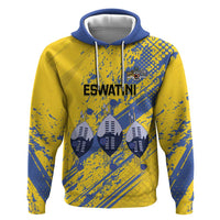 Eswatini Football Custom Hoodie Sihlangu Semnikati Yellow - Wonder Print Shop