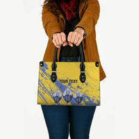 Eswatini Football Custom Leather Bag Sihlangu Semnikati Yellow - Wonder Print Shop