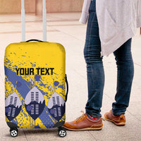 Eswatini Football Custom Luggage Cover Sihlangu Semnikati Yellow - Wonder Print Shop