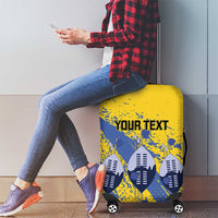 Eswatini Football Custom Luggage Cover Sihlangu Semnikati Yellow - Wonder Print Shop