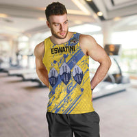 Eswatini Football Custom Men Tank Top Sihlangu Semnikati Yellow - Wonder Print Shop