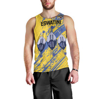 Eswatini Football Custom Men Tank Top Sihlangu Semnikati Yellow - Wonder Print Shop