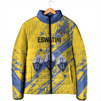 Eswatini Football Custom Padded Jacket Sihlangu Semnikati Yellow - Wonder Print Shop