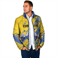 Eswatini Football Custom Padded Jacket Sihlangu Semnikati Yellow - Wonder Print Shop
