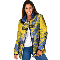 Eswatini Football Custom Padded Jacket Sihlangu Semnikati Yellow - Wonder Print Shop