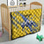 Eswatini Football Custom Quilt Sihlangu Semnikati Yellow - Wonder Print Shop