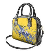Eswatini Football Custom Shoulder Handbag Sihlangu Semnikati Yellow - Wonder Print Shop
