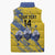 Eswatini Football Custom Sleeveless Puffer Jacket Sihlangu Semnikati Yellow - Wonder Print Shop