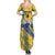 Eswatini Football Custom Summer Maxi Dress Sihlangu Semnikati Yellow - Wonder Print Shop