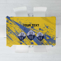 Eswatini Football Custom Tablecloth Sihlangu Semnikati Yellow - Wonder Print Shop