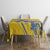 Eswatini Football Custom Tablecloth Sihlangu Semnikati Yellow - Wonder Print Shop