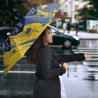 Eswatini Football Custom Umbrella Sihlangu Semnikati Yellow - Wonder Print Shop