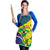 Brazil Independence Day Apron Ordem e Progresso Map With Golden Trumpet - Wonder Print Shop