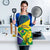 Brazil Independence Day Apron Ordem e Progresso Map With Golden Trumpet - Wonder Print Shop