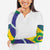 Brazil Independence Day Arm Sleeves Ordem e Progresso Map With Golden Trumpet - Wonder Print Shop