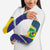 Brazil Independence Day Arm Sleeves Ordem e Progresso Map With Golden Trumpet - Wonder Print Shop