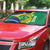 Brazil Independence Day Auto Sun Shade Ordem e Progresso Map With Golden Trumpet - Wonder Print Shop