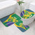 Brazil Independence Day Bathroom Set Ordem e Progresso Map With Golden Trumpet - Wonder Print Shop