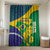 Brazil Independence Day Bathroom Set Ordem e Progresso Map With Golden Trumpet - Wonder Print Shop