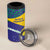 Brazil Independence Day 4 in 1 Can Cooler Tumbler Ordem e Progresso Map With Golden Trumpet - Wonder Print Shop
