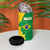 Brazil Independence Day 4 in 1 Can Cooler Tumbler Ordem e Progresso Map With Golden Trumpet - Wonder Print Shop