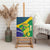 Brazil Independence Day Canvas Wall Art Ordem e Progresso Map With Golden Trumpet - Wonder Print Shop