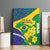 Brazil Independence Day Canvas Wall Art Ordem e Progresso Map With Golden Trumpet - Wonder Print Shop