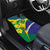Brazil Independence Day Car Mats Ordem e Progresso Map With Golden Trumpet - Wonder Print Shop