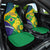 Brazil Independence Day Car Seat Cover Ordem e Progresso Map With Golden Trumpet - Wonder Print Shop