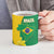 Brazil Independence Day Ceramic Mug Ordem e Progresso Map With Golden Trumpet - Wonder Print Shop